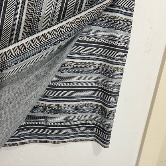 J. Jill Blue Breeze Mountain Faux Wrap Pencil Skirt Small - Picture 3 of 9